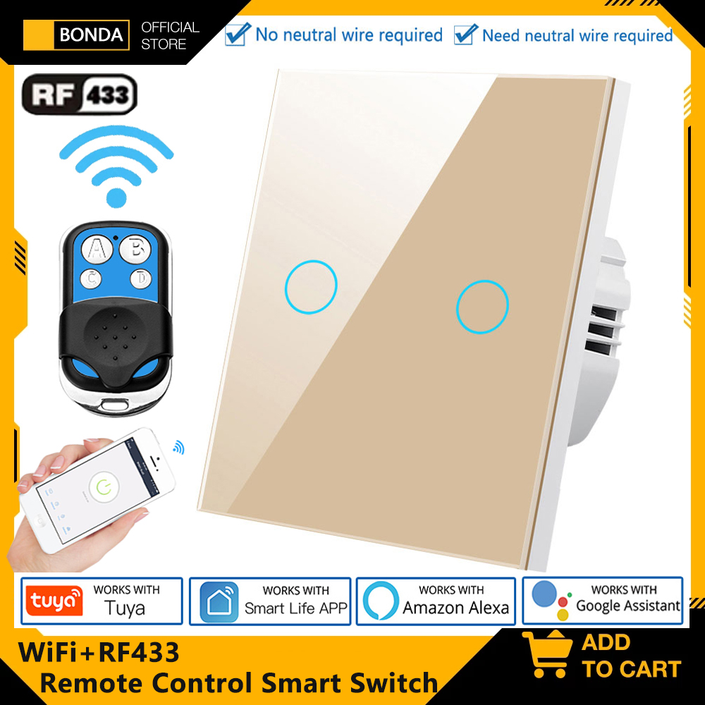 Smart Relay Tuya - Tuya EU WiFi + RF433 Sakelar
