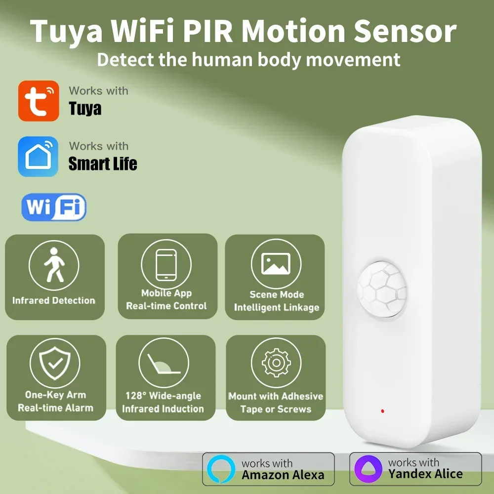 Home Assistant Tuya - Tuya Sensor gerak WiFI PIR tubuh