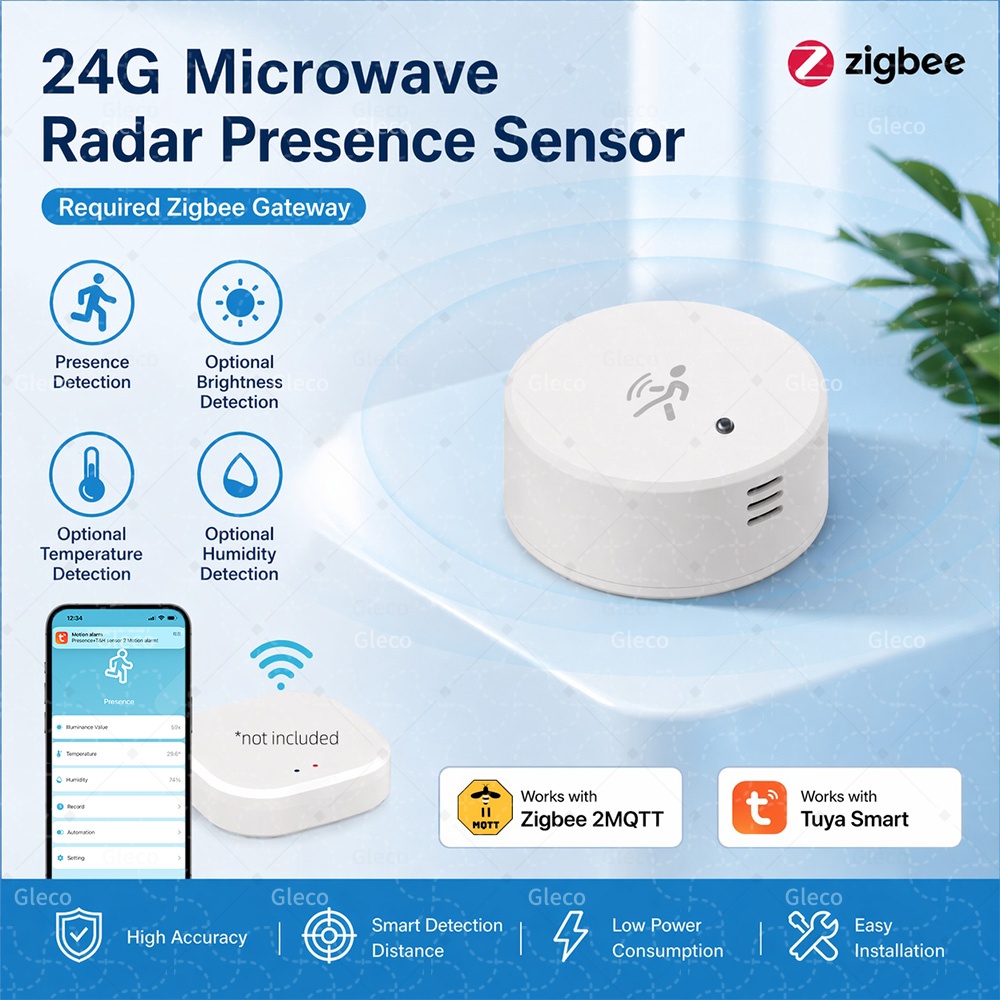 Tasmota - Sensor Kehadiran Manusia Zigbee Tuya 24G