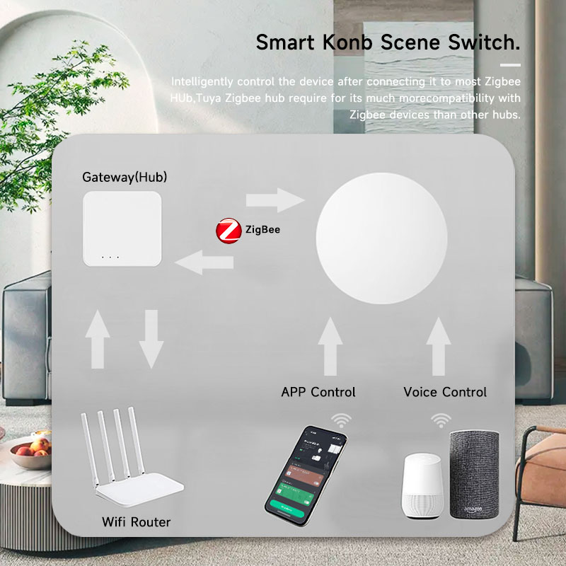 Tuya ZigBee Tombol Nirkabel Pi - Home Assistant Tuya ulasan dan harga