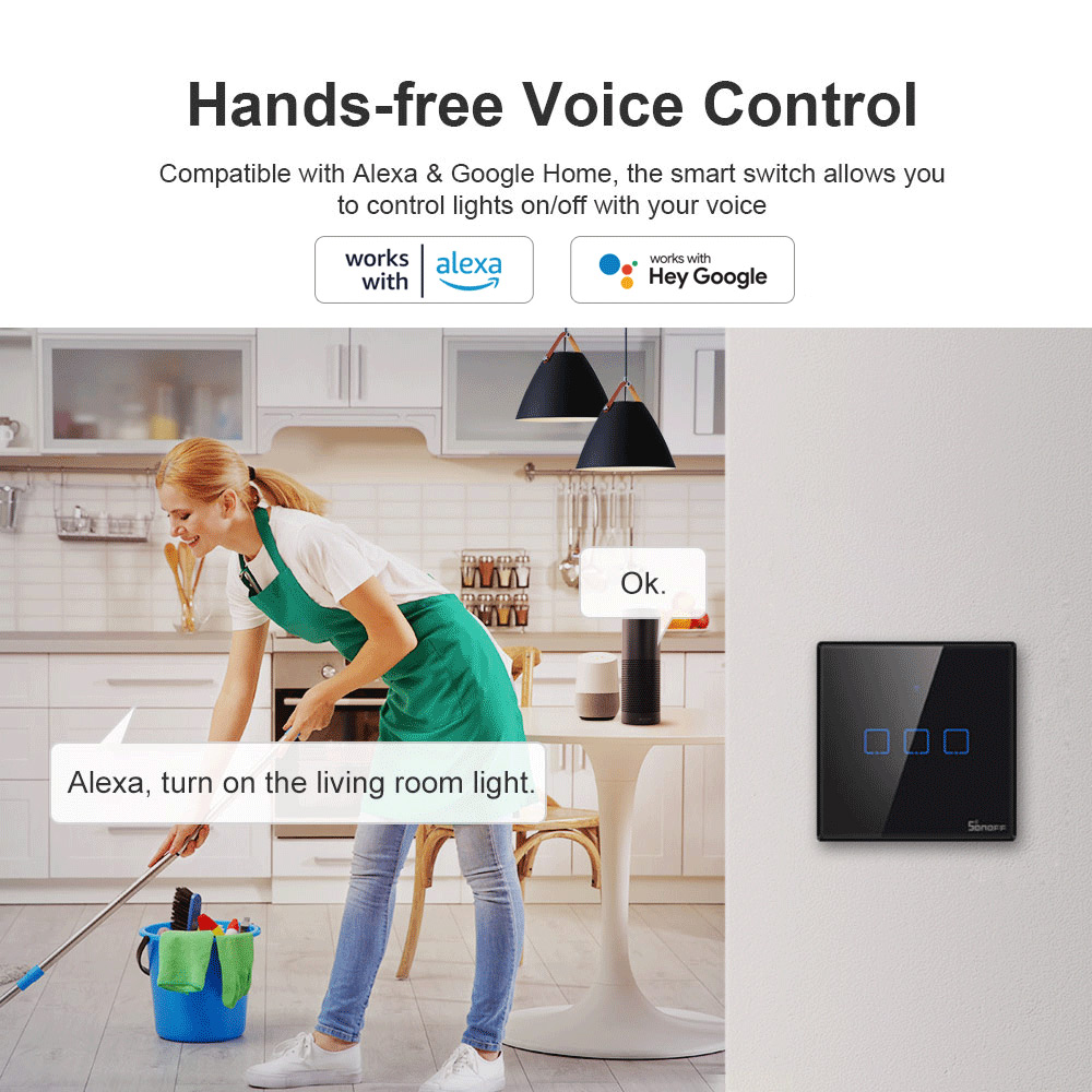 SONOFF T3EU Remote Control 433 - Sonoff Basic ulasan dan harga