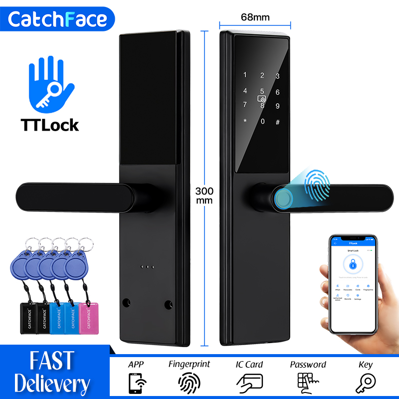 Kunci pintu sidik jari Bluetoo - Tasmota ulasan dan harga
