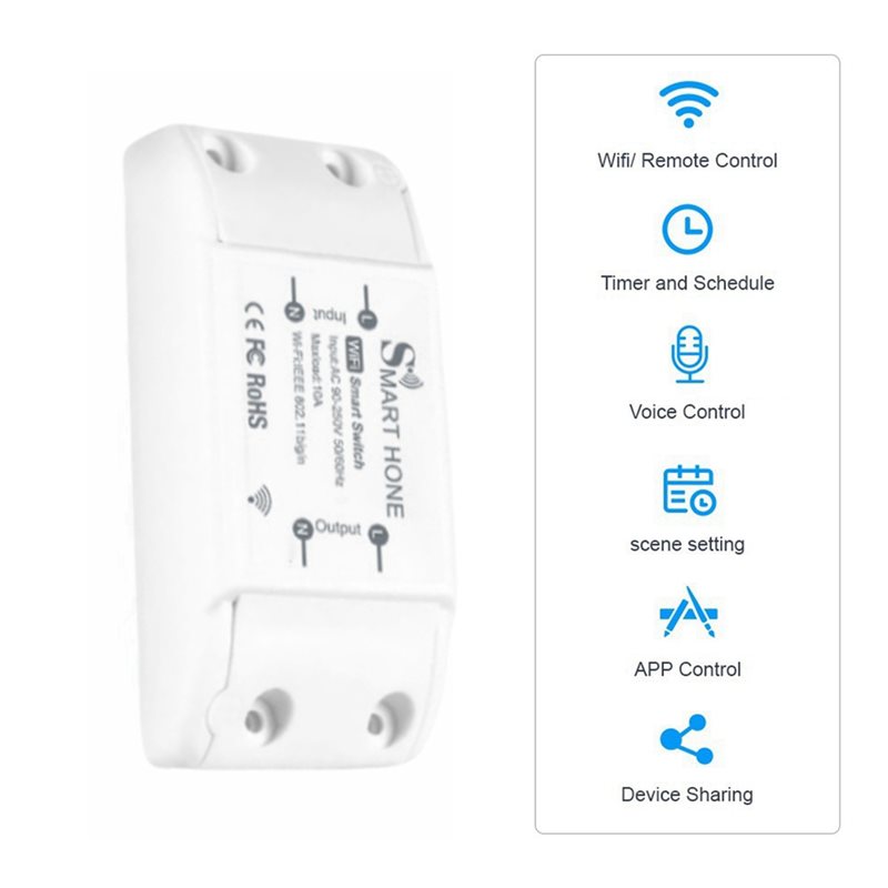 AB33-4X Sakelar Pintar Tuya, S - Smart Relay Tuya ulasan dan harga