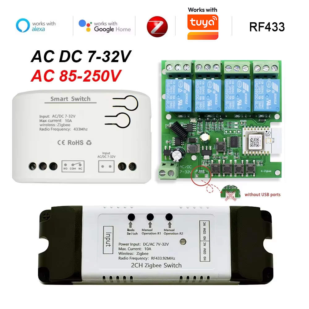 Modul Relay Papan Din Rail Sma - Tuya 4 Channel ulasan dan harga