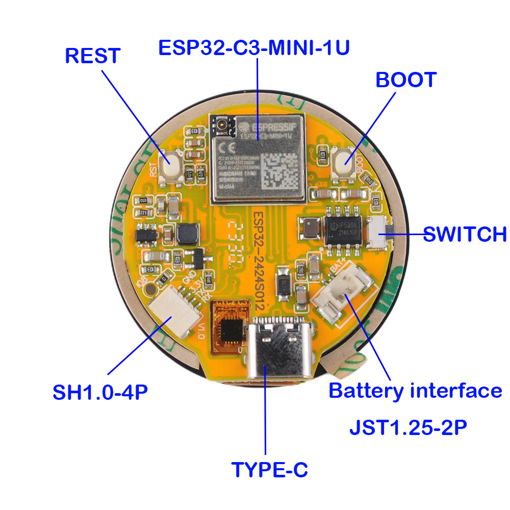 Layar ESP32 1.28 Inci ESP32-C3 - Smart Home Module Iot ulasan dan harga